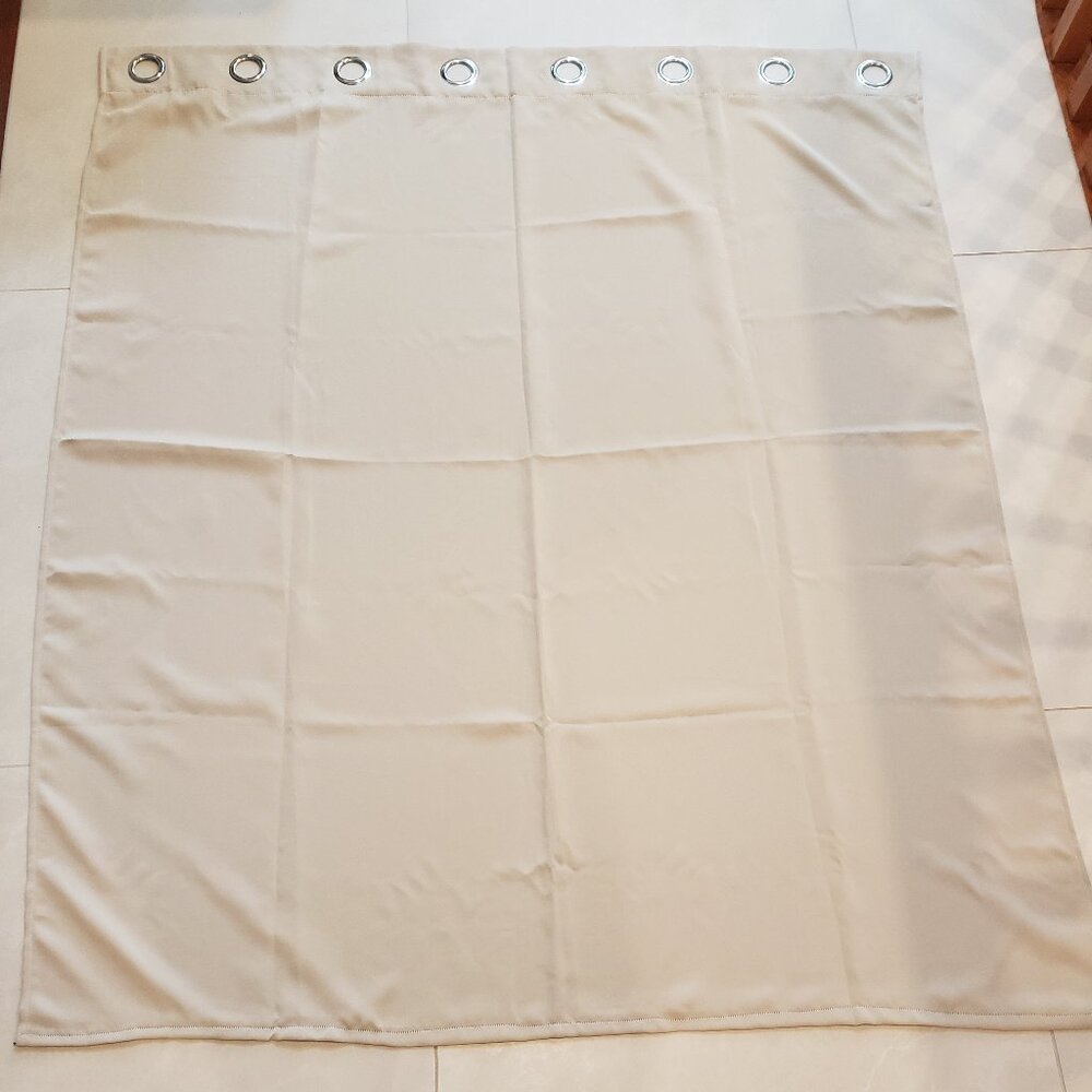 Beige curtain panel 62 inches
